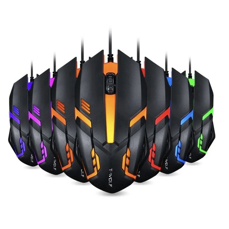 ALFA JX-M20 Mouse Gamer USB com LED RGB