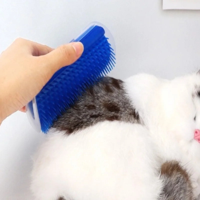 Escova de Massagem para Gatos com Catnip – Brinquedo de Parede